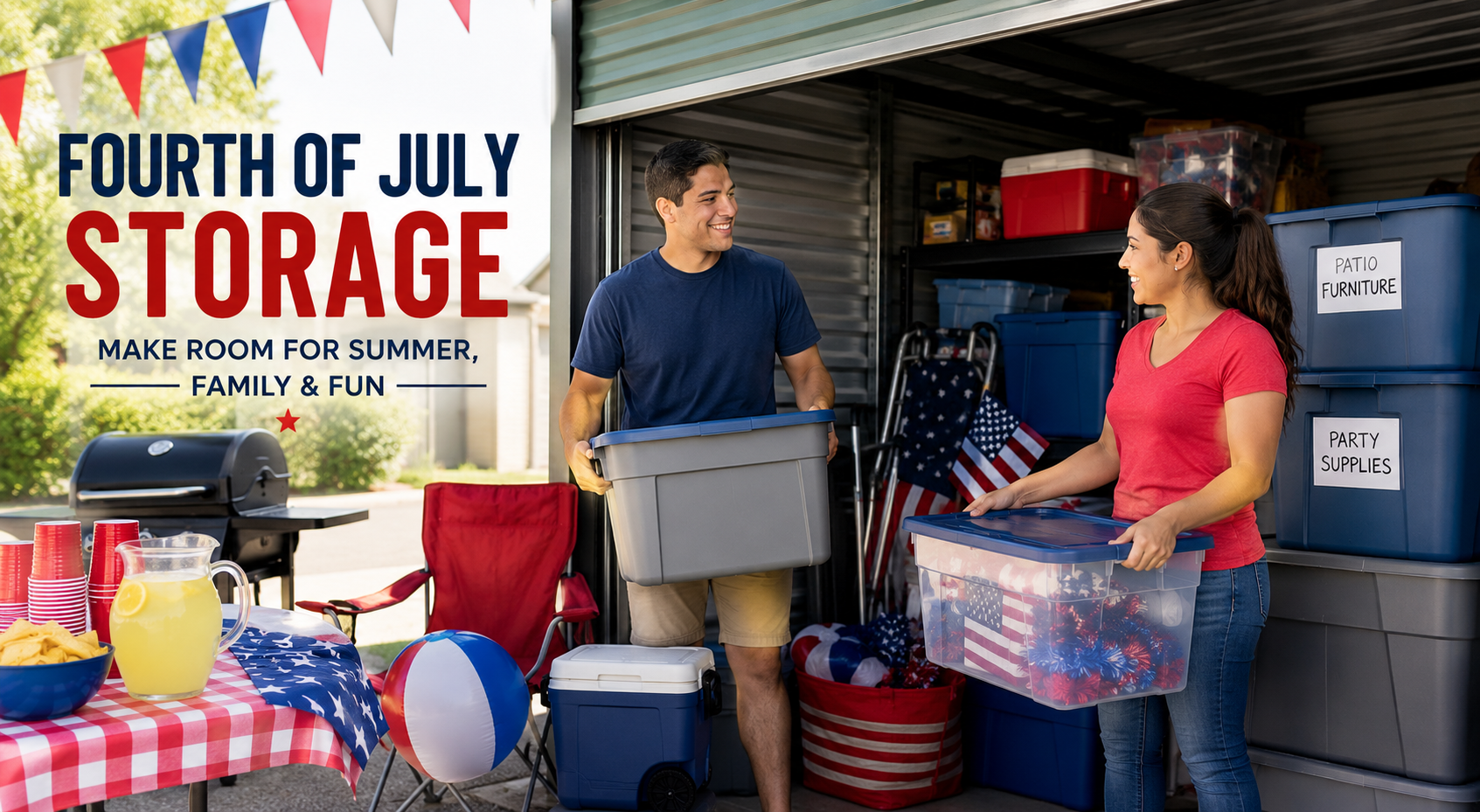 Fourth of July Ready: How North Hollywood Self Storage Helps You Make Room for Summer